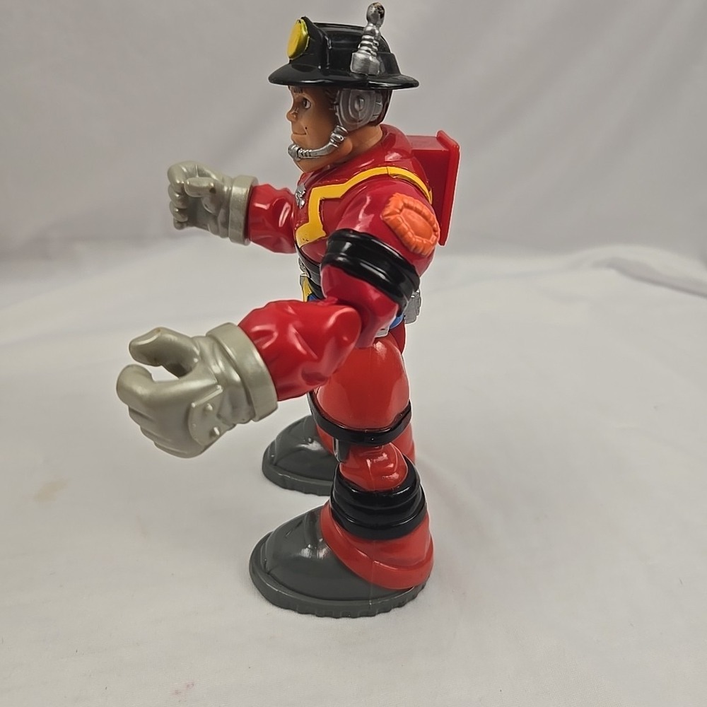 Rescue Heroes Mattel Fisher Price 2000 Firefighter Action Figures Vintage - Picture 5 of 6